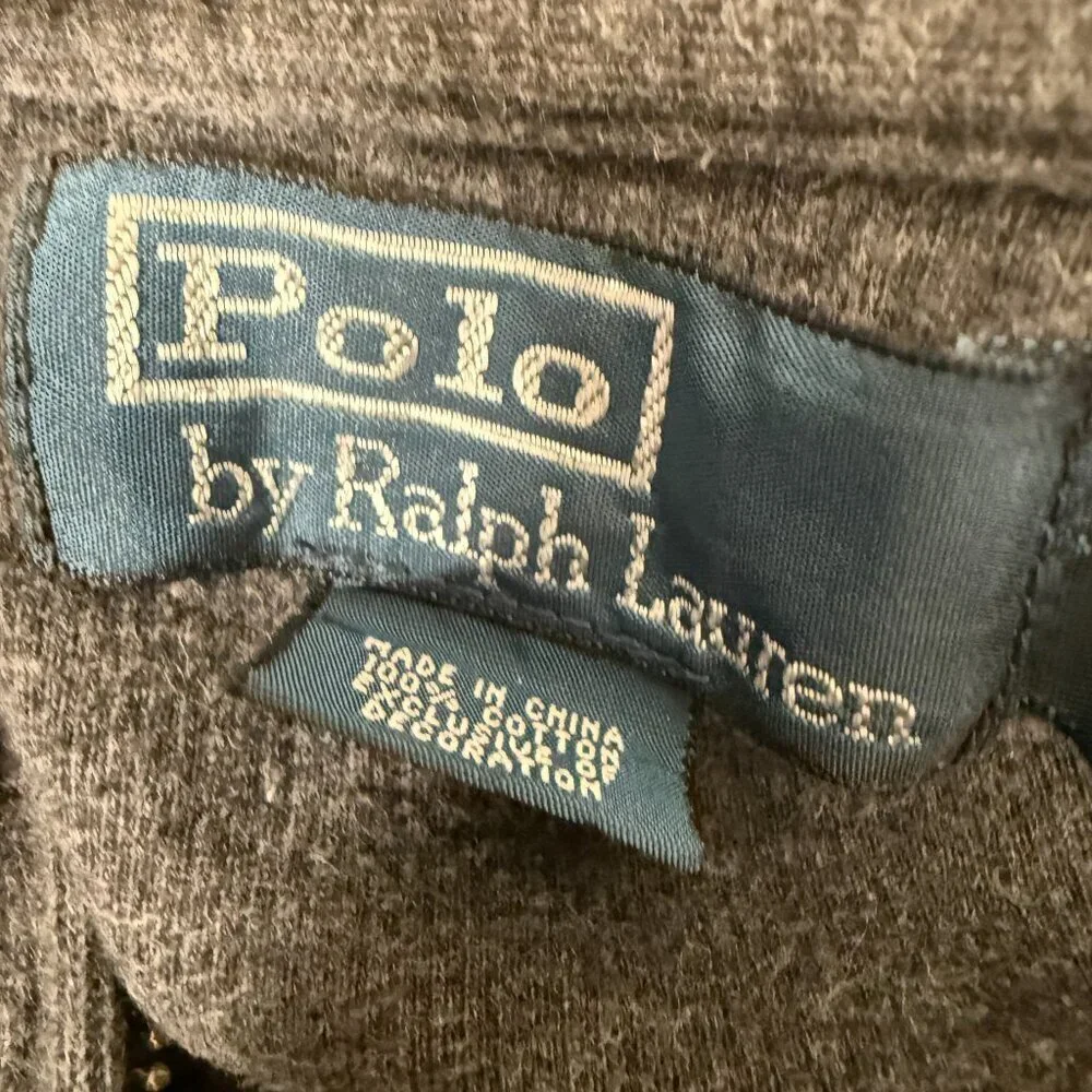 Polo by Ralph Lauren Gray Sweater Quarter Zip 3XLT Tall